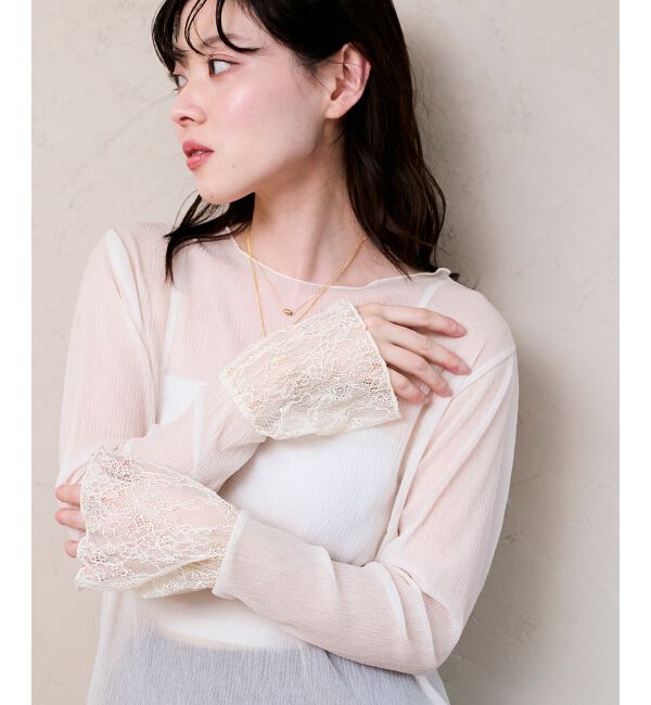  「袖切替シアーワッシャープルオーバー」|Tシャツ・カットソー|