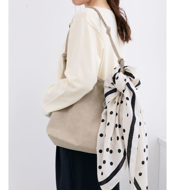  「ドット大判スカーフ」|バンダナ・スカーフ|