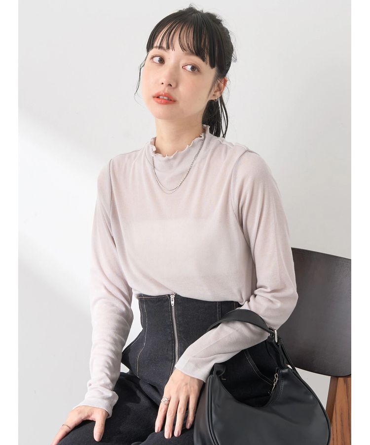 earth music&ecology「シアーリブプルオーバー」|Tシャツ・カットソー|