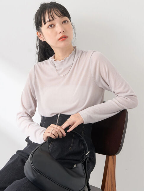 earth music&ecology「シアーリブプルオーバー」|Tシャツ・カットソー|