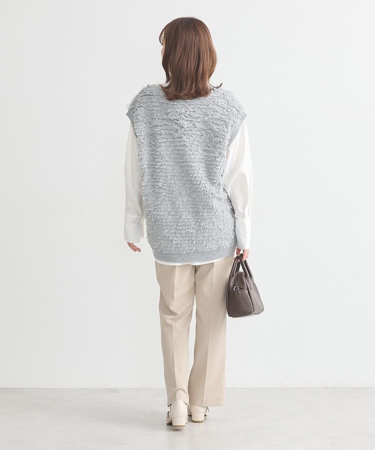 earth music&ecology「ループ編みベスト」|ベスト・ジレ|