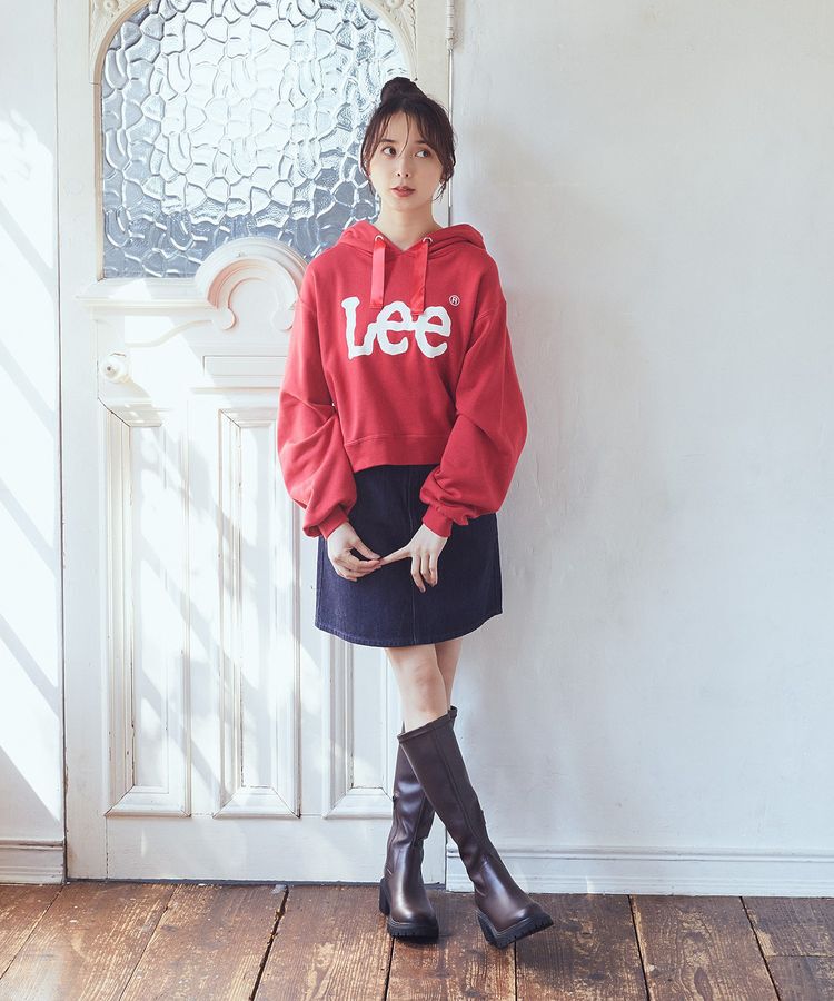 earth music&ecology「Lee&times;e.m.a.eショート丈パーカー」|スウェット・ジャージ|