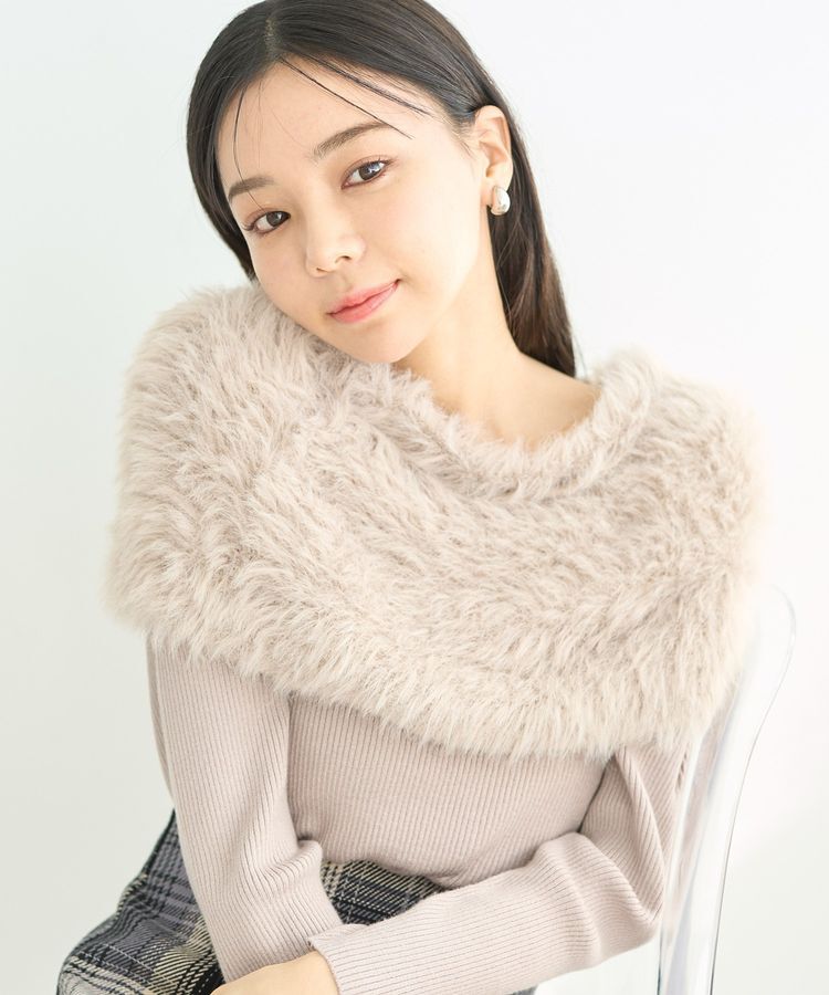 earth music&ecology「SET2点ケープ+リブニットプルオーバー」|ニット・セーター|