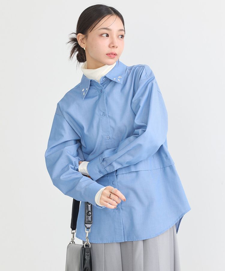 earth music&ecology「2wayレングスレギュラーカラーシャツ」|シャツ・ブラウス|