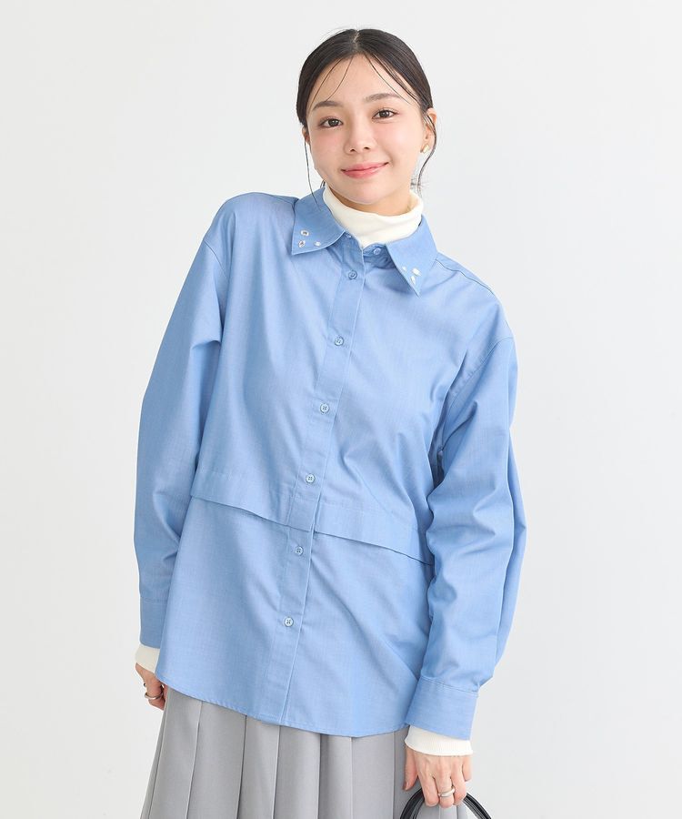 earth music&ecology「2wayレングスレギュラーカラーシャツ」|シャツ・ブラウス|