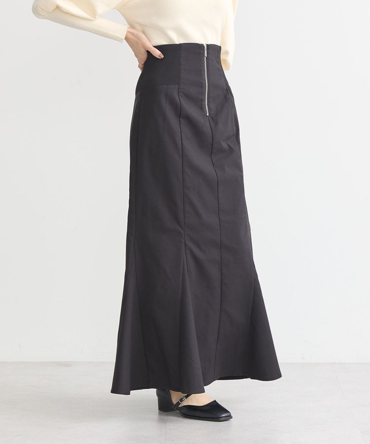 earth music&ecology「サイドリブバックレースアップスカート」|スカート|