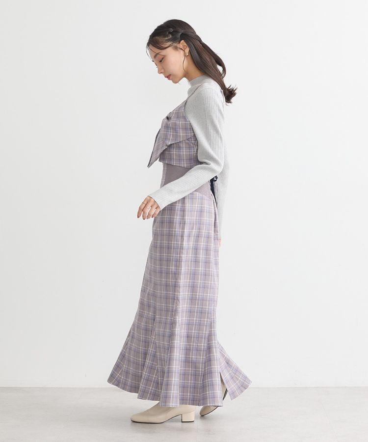 earth music&ecology「サイドリブバックレースアップスカート」|スカート|