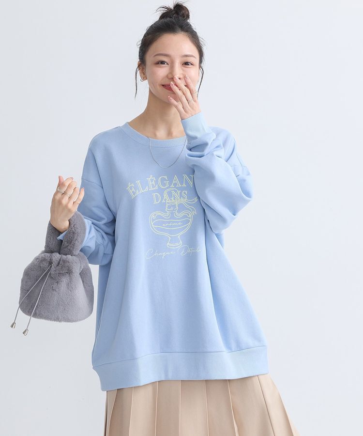 earth music&ecology「ウラケプリントプルオーバー」|スウェット・ジャージ|