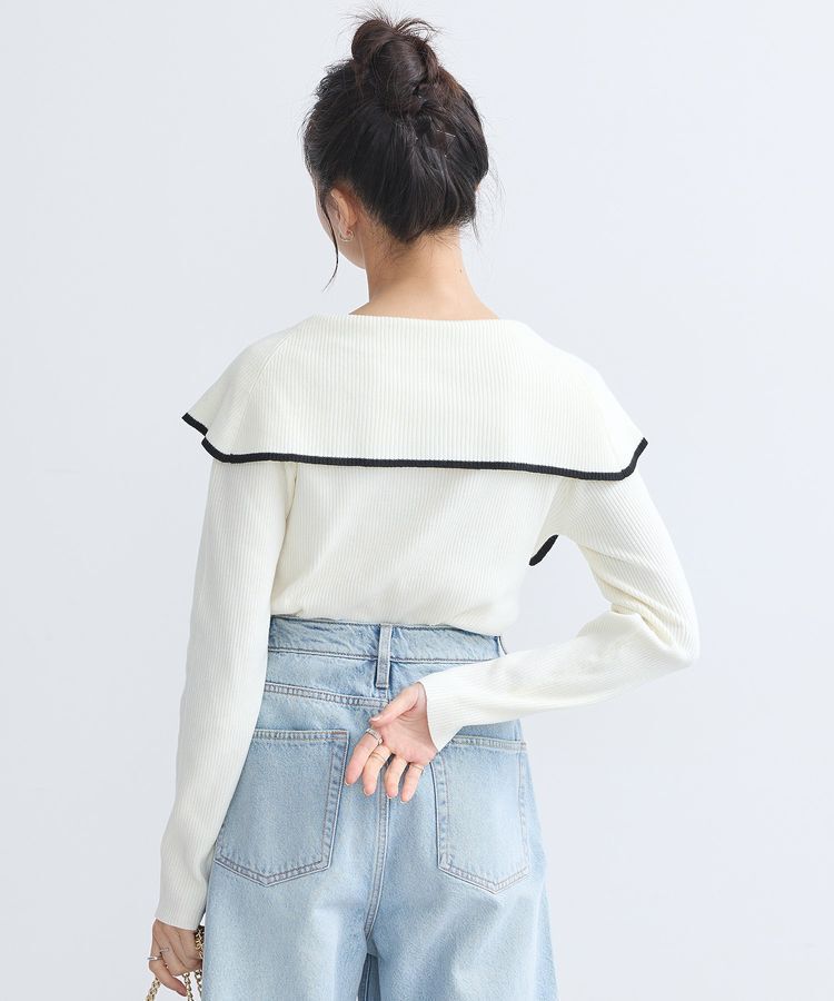 earth music&ecology「ビックカラーオフショルニットプルオーバー」|ニット・セーター|