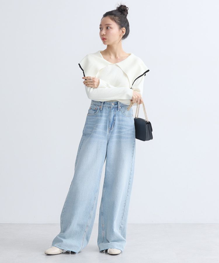 earth music&ecology「ビックカラーオフショルニットプルオーバー」|ニット・セーター|