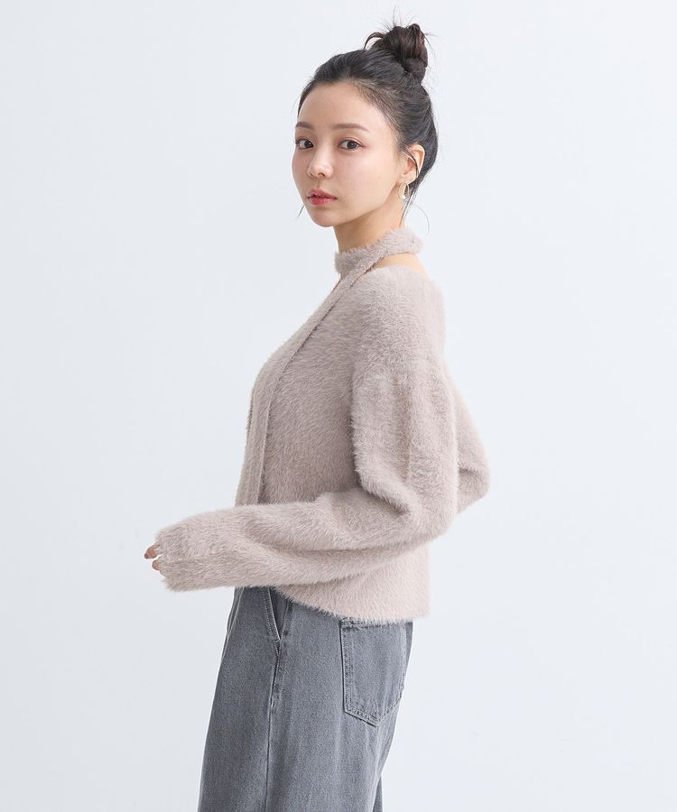 earth music&ecology「SET3点 フェザータイ付きアンサンブル」|カーディガン|