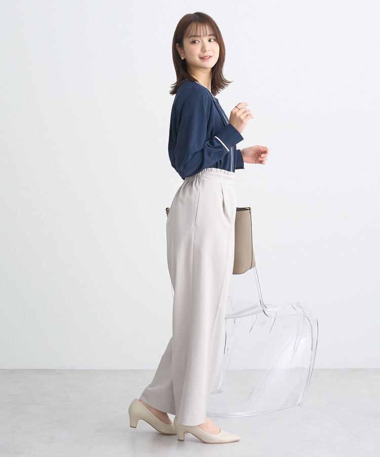 earth music&ecology「バイカラータックブラウス」|シャツ・ブラウス|