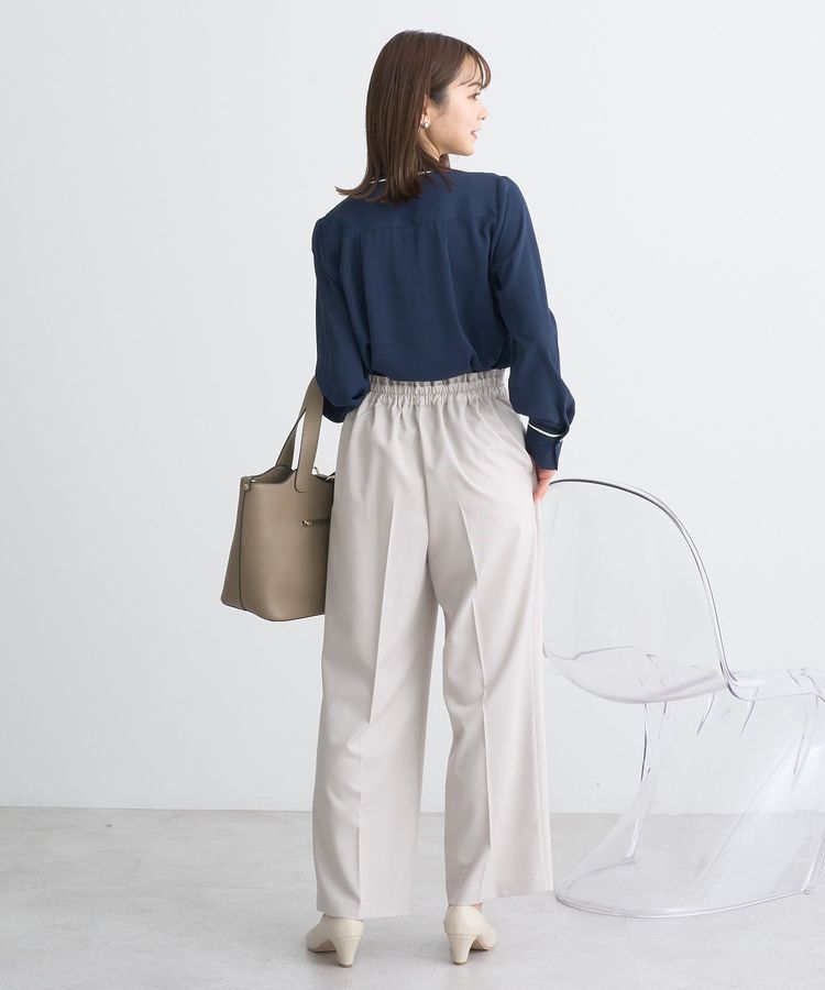 earth music&ecology「バイカラータックブラウス」|シャツ・ブラウス|