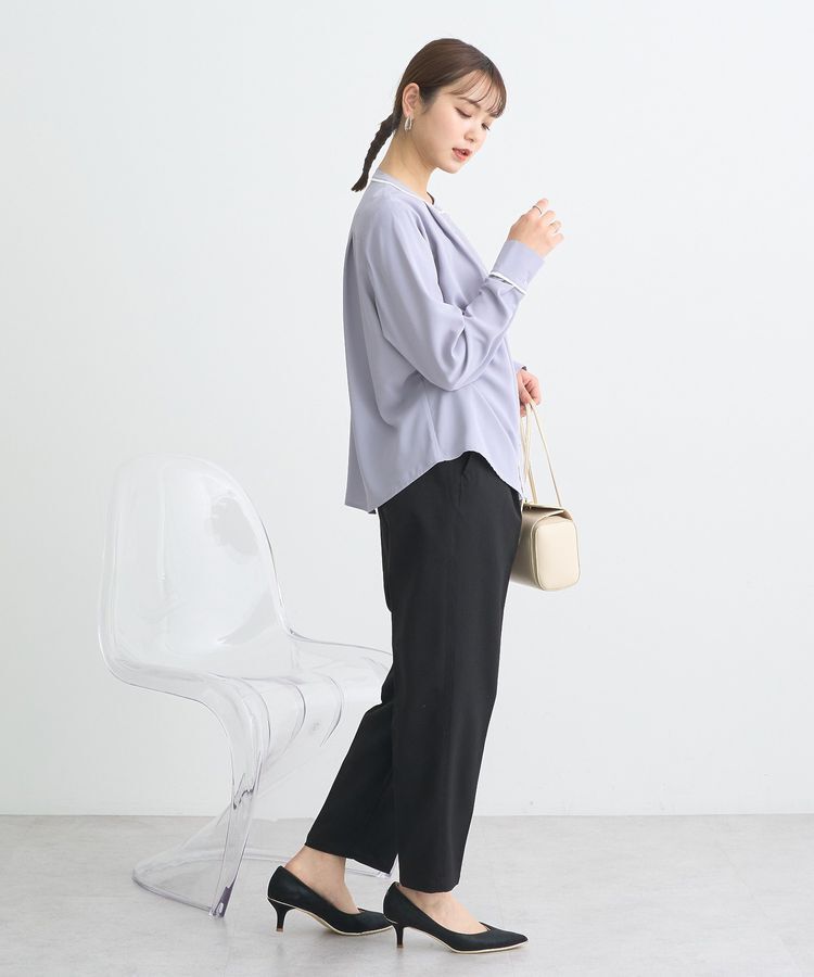 earth music&ecology「バイカラータックブラウス」|シャツ・ブラウス|