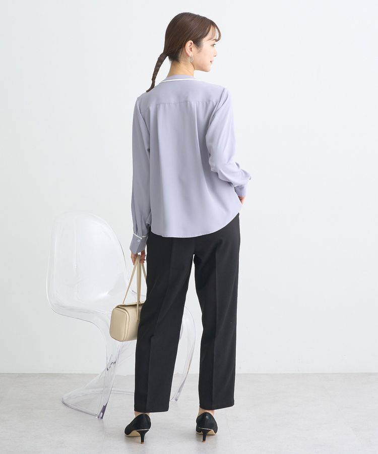 earth music&ecology「バイカラータックブラウス」|シャツ・ブラウス|