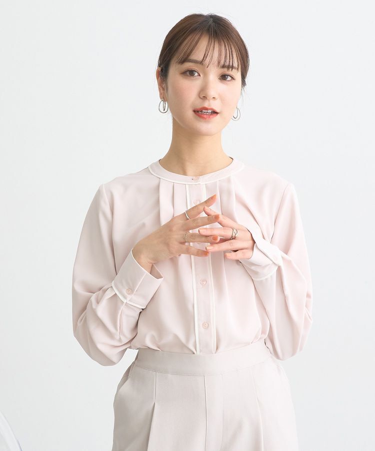 earth music&ecology「バイカラータックブラウス」|シャツ・ブラウス|