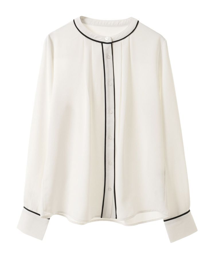 earth music&ecology「バイカラータックブラウス」|シャツ・ブラウス|