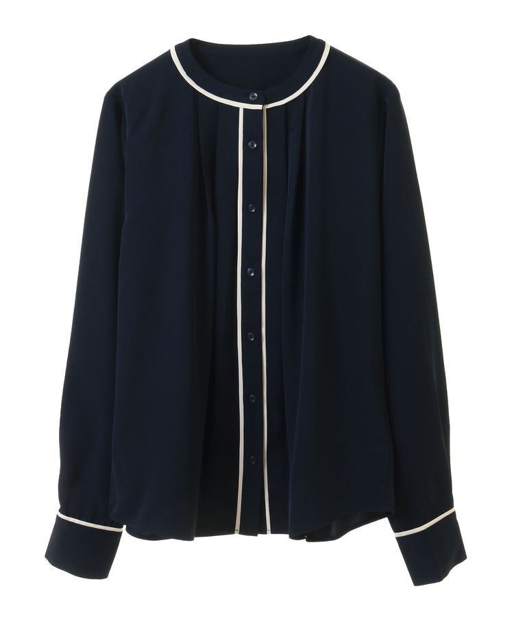 earth music&ecology「バイカラータックブラウス」|シャツ・ブラウス|