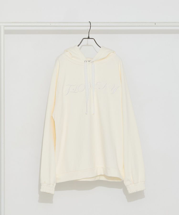 earth music&ecology「Floweryパーカー」|スウェット・ジャージ|Ivory