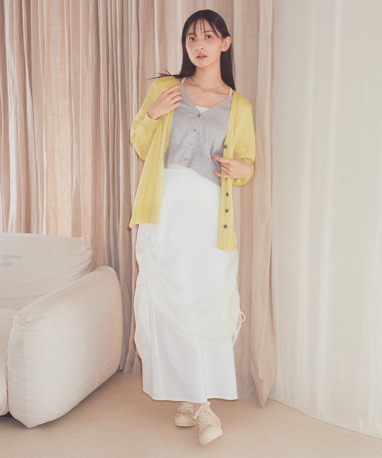 earth music&ecology「シフォンドロストレイヤードスカート」|スカート|