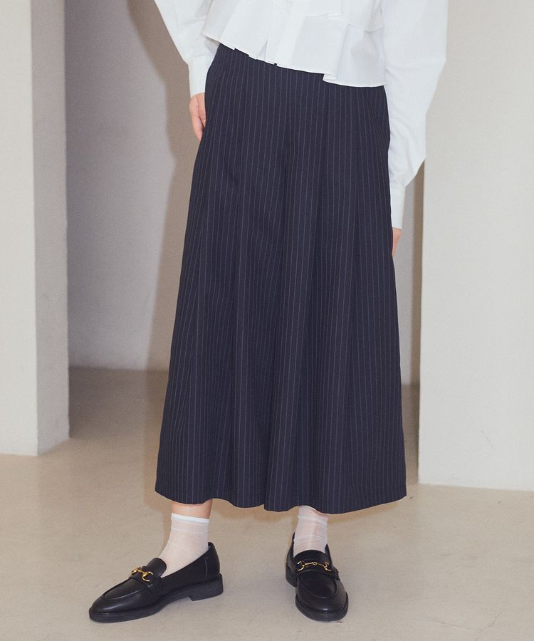 earth music&ecology「選べる丈タックスカーチョ」|その他|Stripe Navy