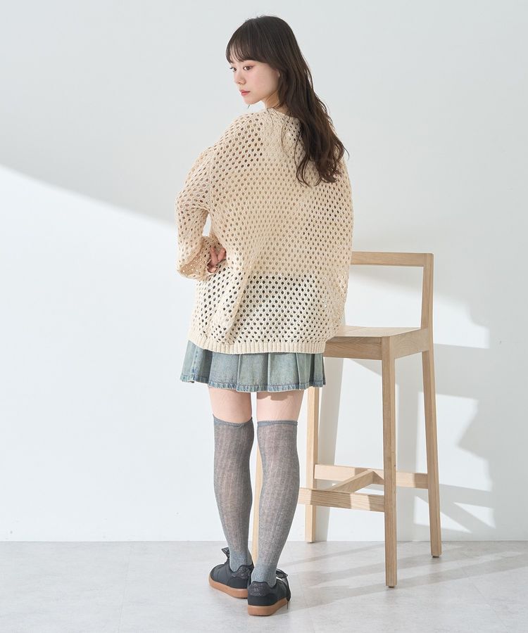 earth music&ecology「カラーメッシュプルオーバー」|チュニック|