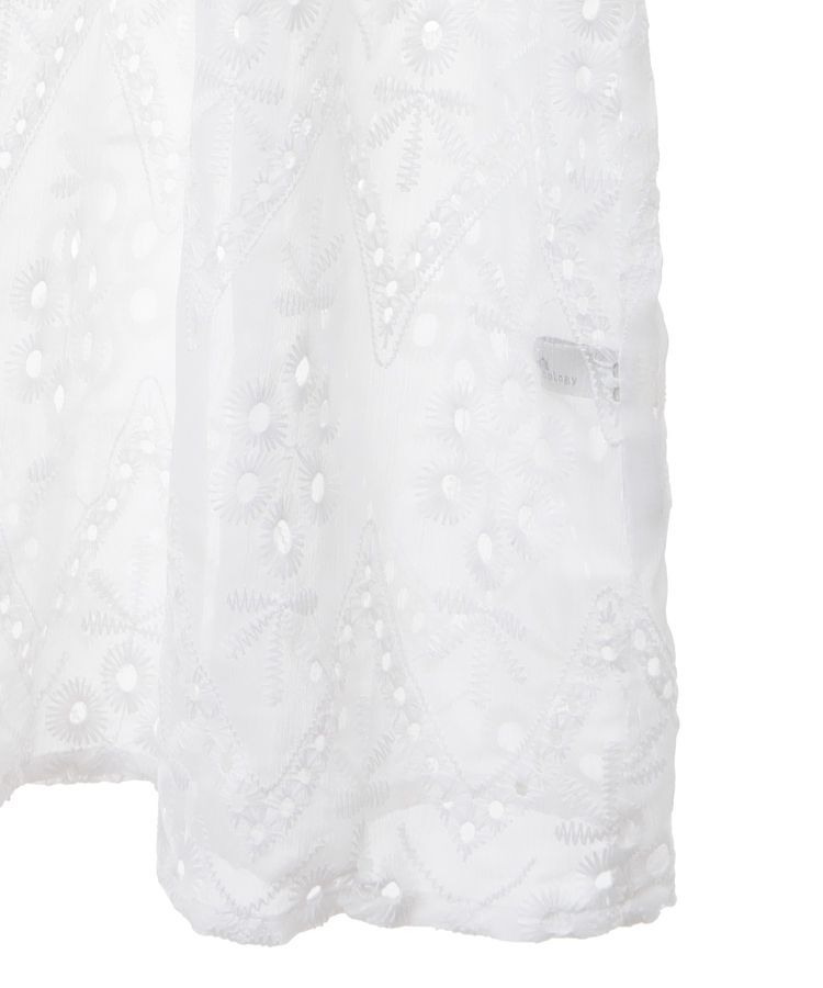 earth music&ecology「パフスリーブ楊柳刺繍チュニック」|チュニック|