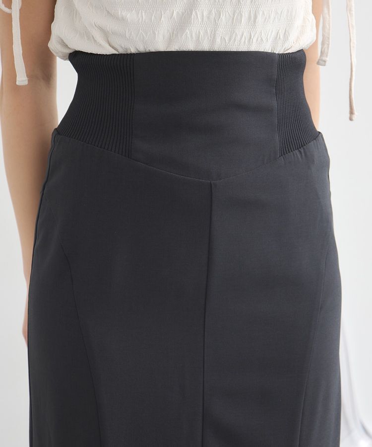 earth music&ecology「サイドリブパネルラインマーメイドスカート」|タイト|