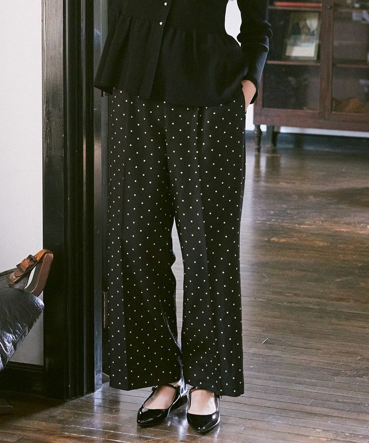 earth music&ecology「リラックスドットパンツ」|その他|Black