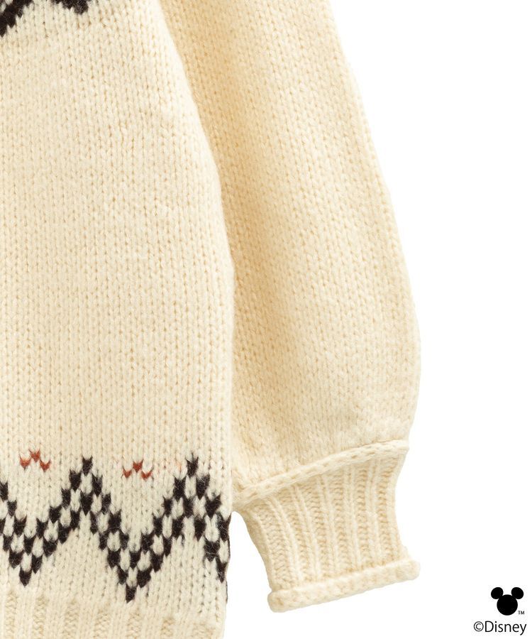 earth music&ecology「Disney/ミッキー刺繍ノルディックニットチュニック」|チュニック|