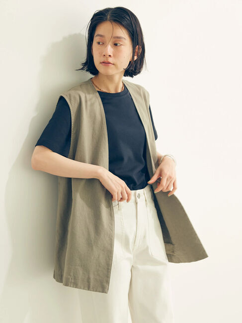 AMERICAN HOLIC「リネンブレンドジレベスト」|ベスト・ジレ|