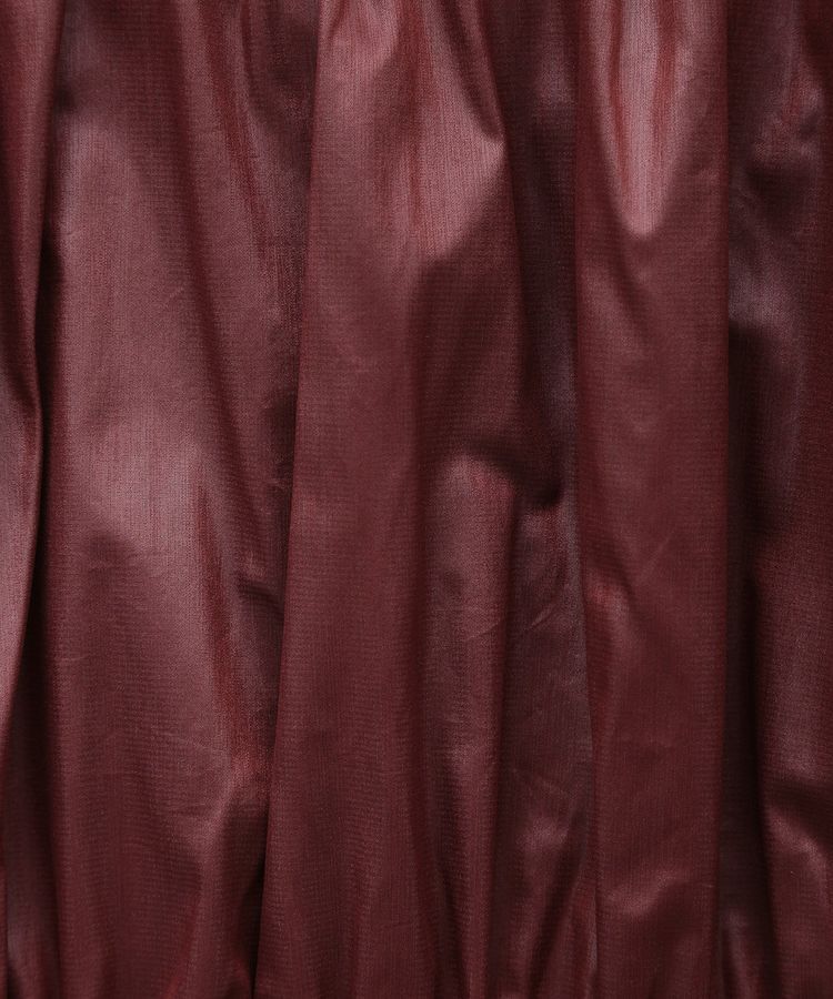 Green Parks「チンツ加工シャーリングスカート」|フレア|