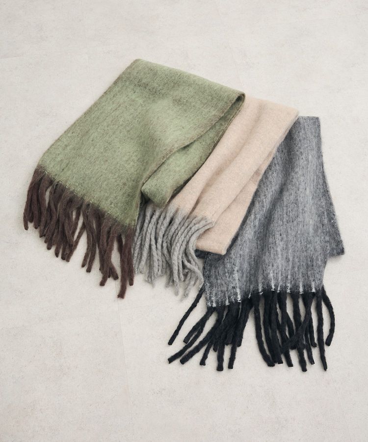 Green Parks「・furry rate ヘアリーカラーマフラー」|マフラー|