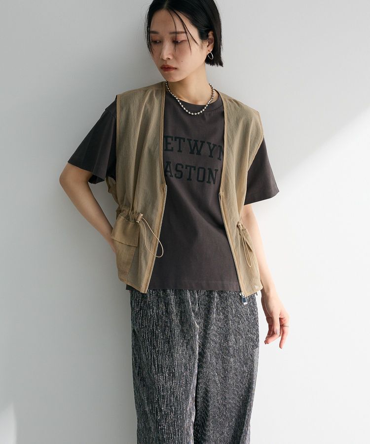 Green Parks「汗染み防止カレッジロゴボックスTシャツ」|Tシャツ・カットソー|