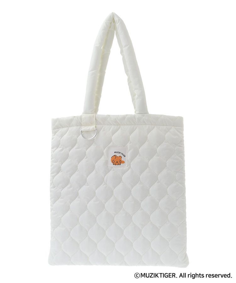 Green Parks「ムジークタイガー/カラーキルトトートBAG」|ポーチ|Off White