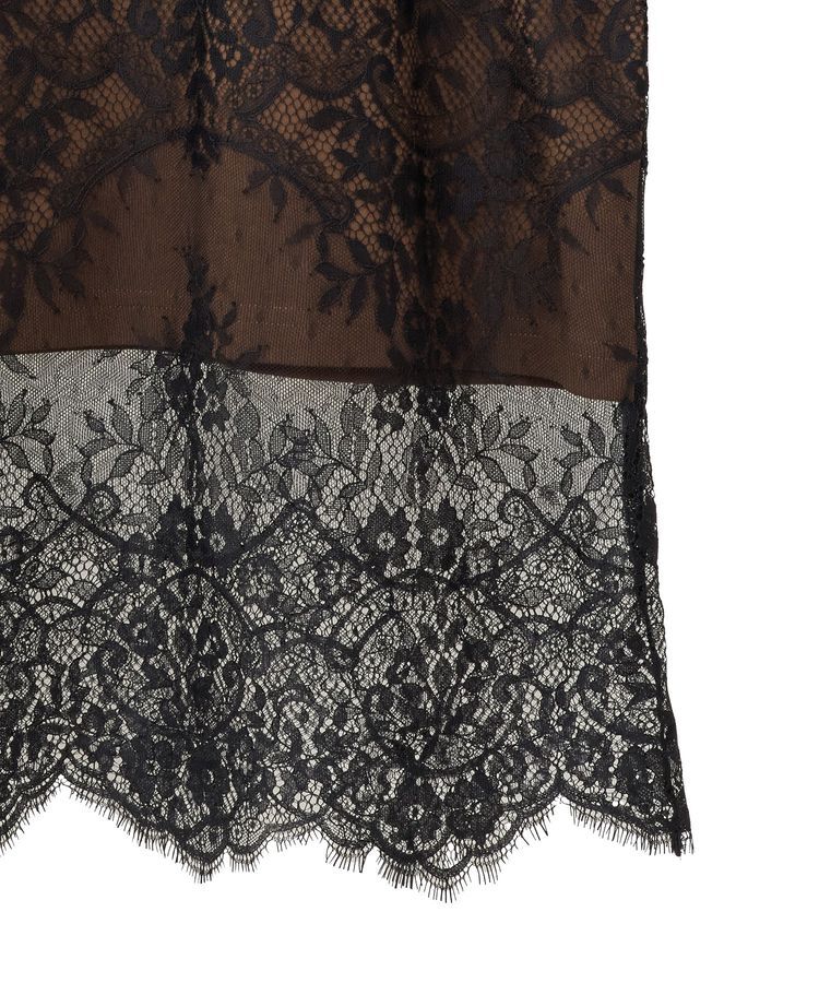 Green Parks「フレンチスリーブ裾レースロゴチュニック」|チュニック|