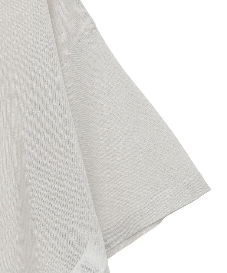 Green Parks「アソートロゴ半袖シアーニットプルオーバー」|ニット・セーター|