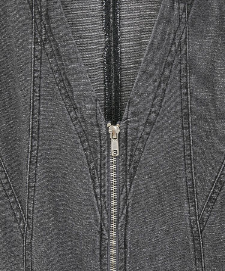 Green Parks「・SUGAR SPOON W-ZIPデニムロングワンピ」|ワンピース|