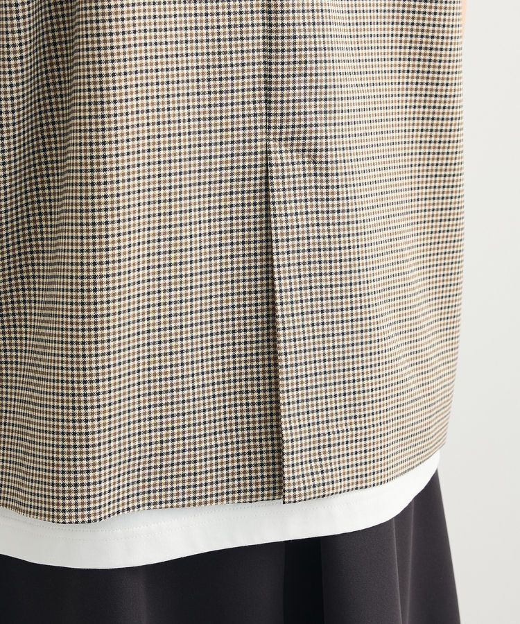 Green Parks「ノースリーブチェックジレ」|ベスト・ジレ|