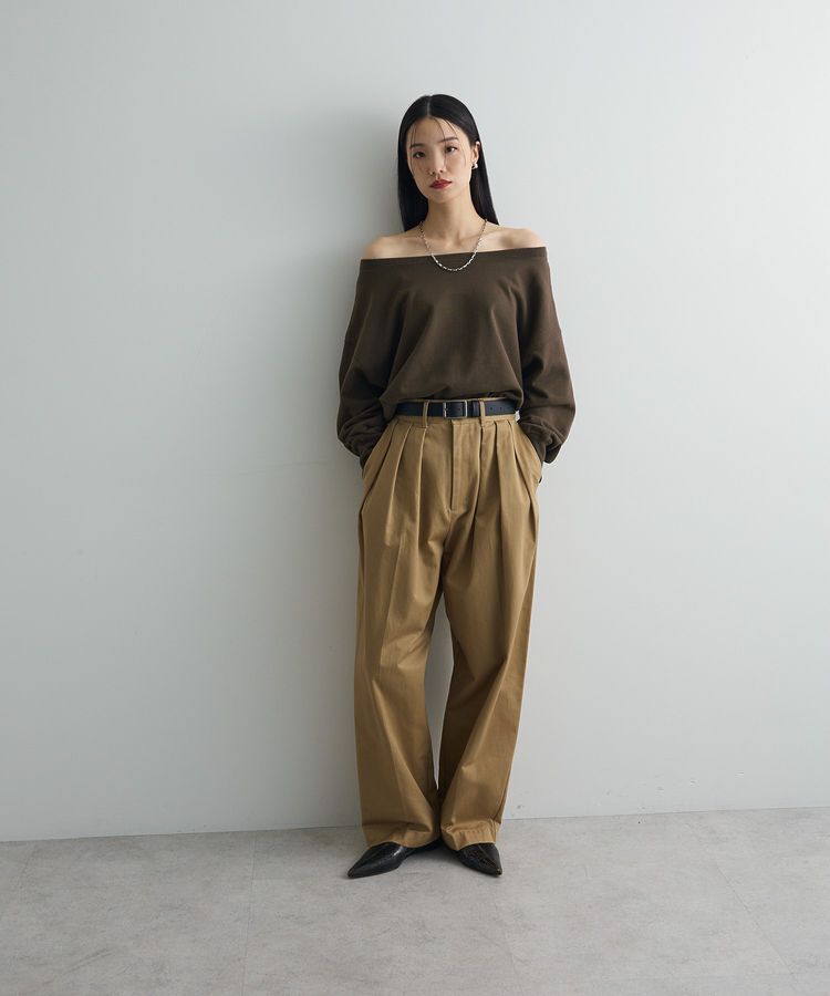 AnriettMusee「オフショルスウェット」|スウェット・ジャージ|