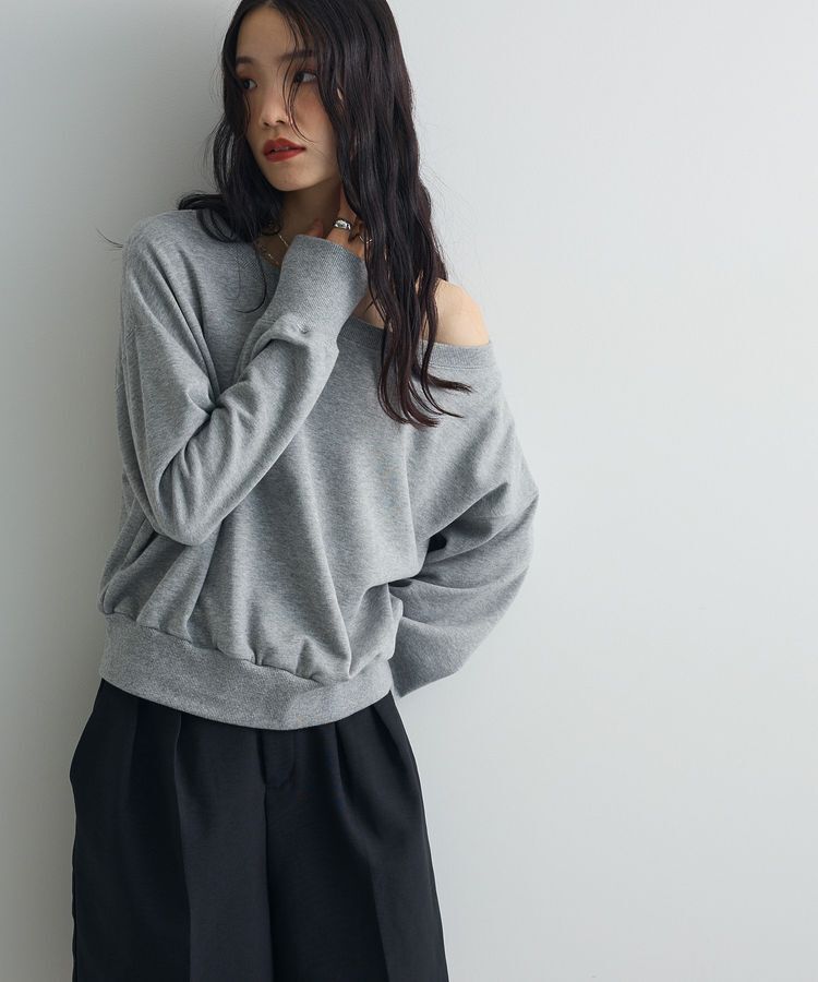 AnriettMusee「オフショルスウェット」|スウェット・ジャージ|