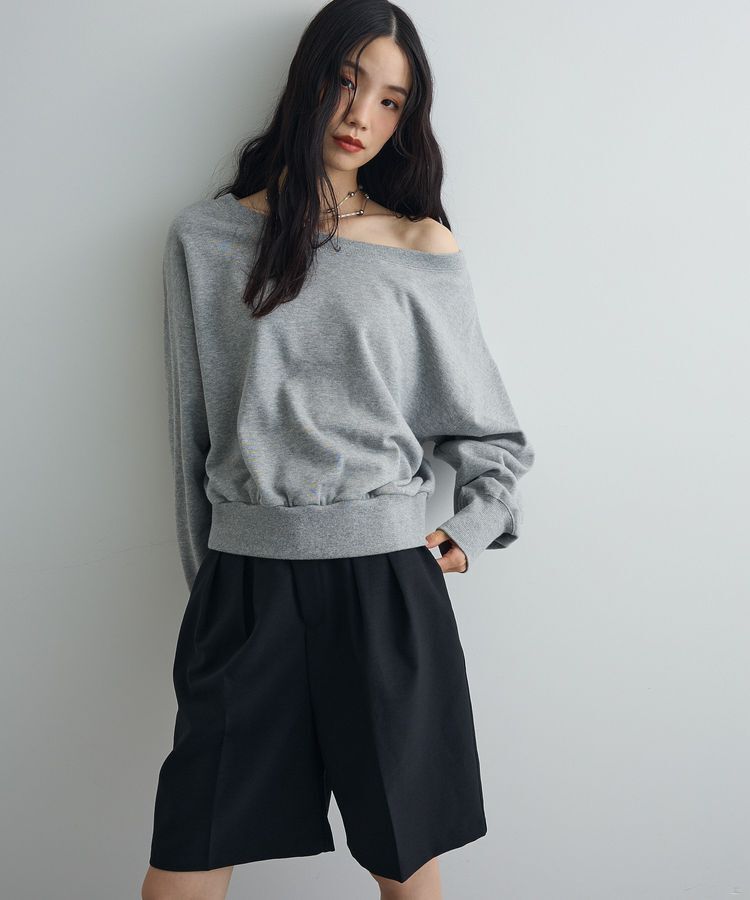 AnriettMusee「オフショルスウェット」|スウェット・ジャージ|