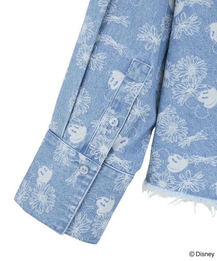 Green Parks「ミッキー&フレンズ/花柄デニムシャツ」|シャツ・ブラウス|
