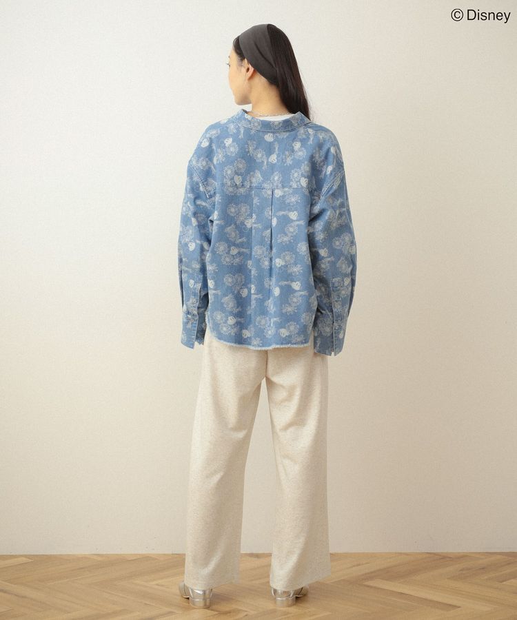 Green Parks「ミッキー&フレンズ/花柄デニムシャツ」|シャツ・ブラウス|