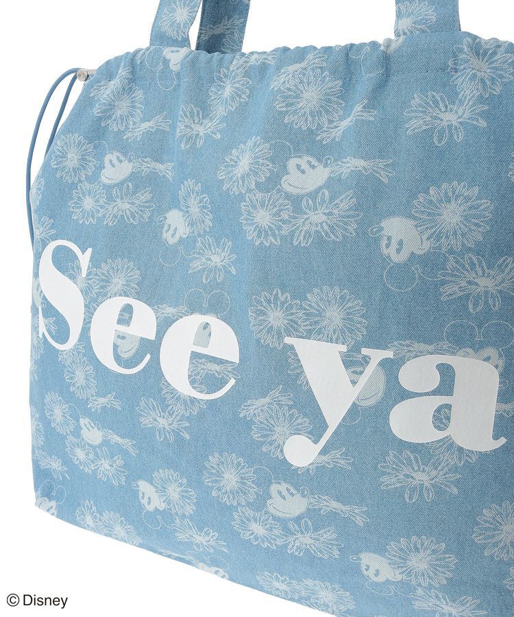 Green Parks「ミッキー&フレンズ/花柄デニムトートバッグ」|トートバッグ|