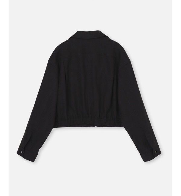 allureville「バックギャザーステンカラーブルゾン」|ブルゾン・スタジャン|