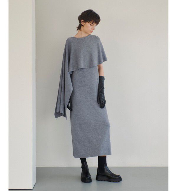 allureville「ハイツイストウール総針ストレートワンピース」|ワンピース|