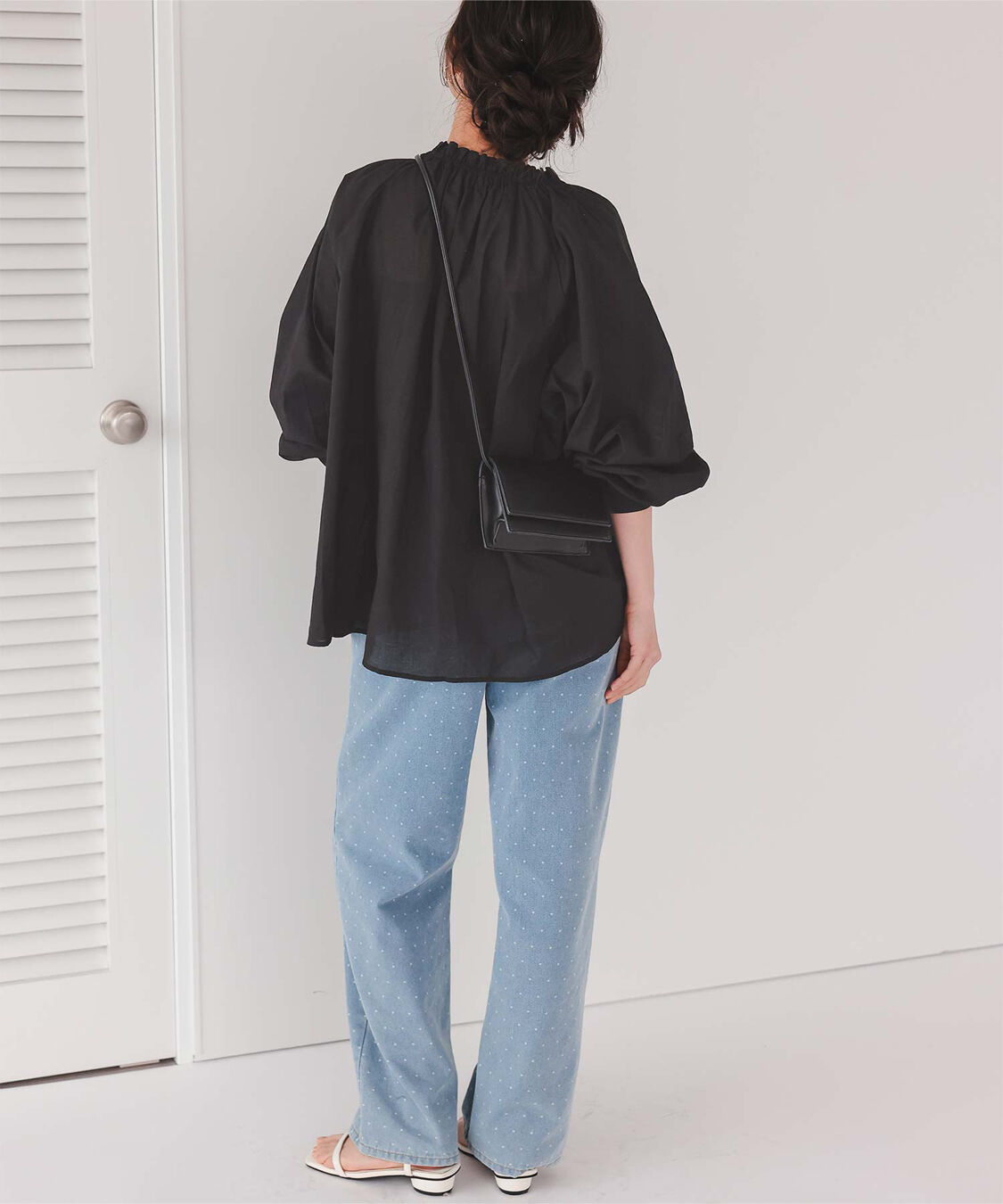 titivate「リボン付きAラインギャザーブラウス」|シャツ・ブラウス|