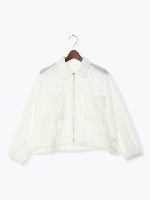 Te chichi TERRASSE「シアーチェックジップブルゾン」|ブルゾン・スタジャン|