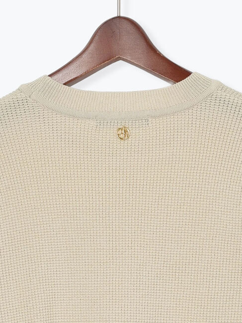Te chichi「チャーム付きワッフルニットプルオーバー」|ニット・セーター|